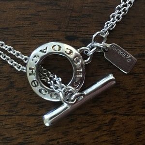 New Coach Silver Toggle Bracelet